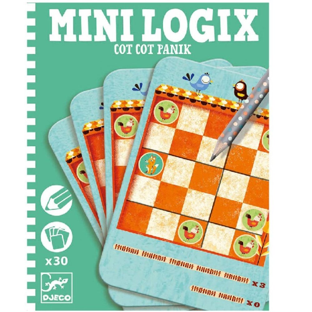 Djeco Mini Logix Game Cot Cot Panik For Age 6+ New Sealed ( ADD-ON ONLY )